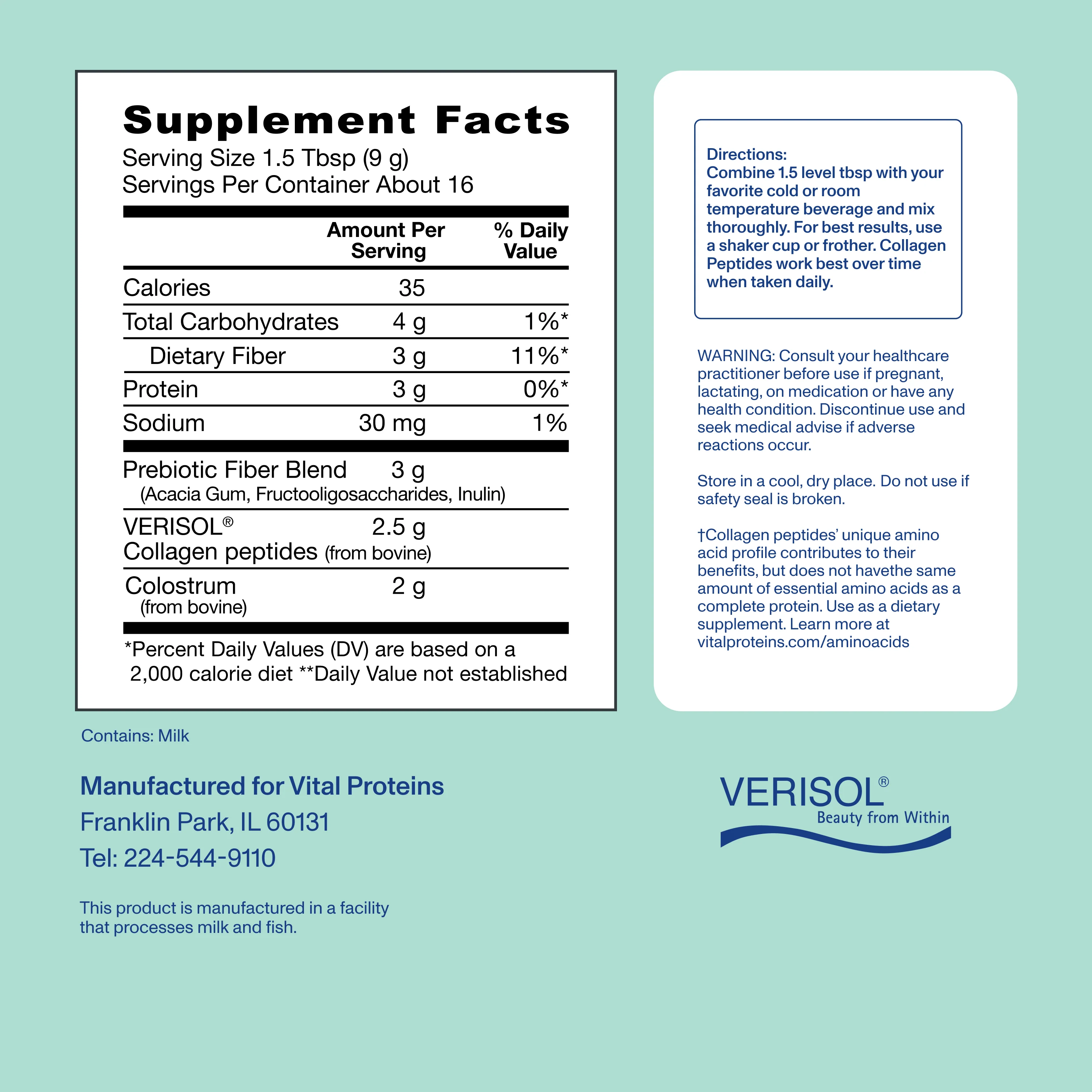 Advanced Collagen Peptides + Colostrum + Prebiotic Fiber - Image 4