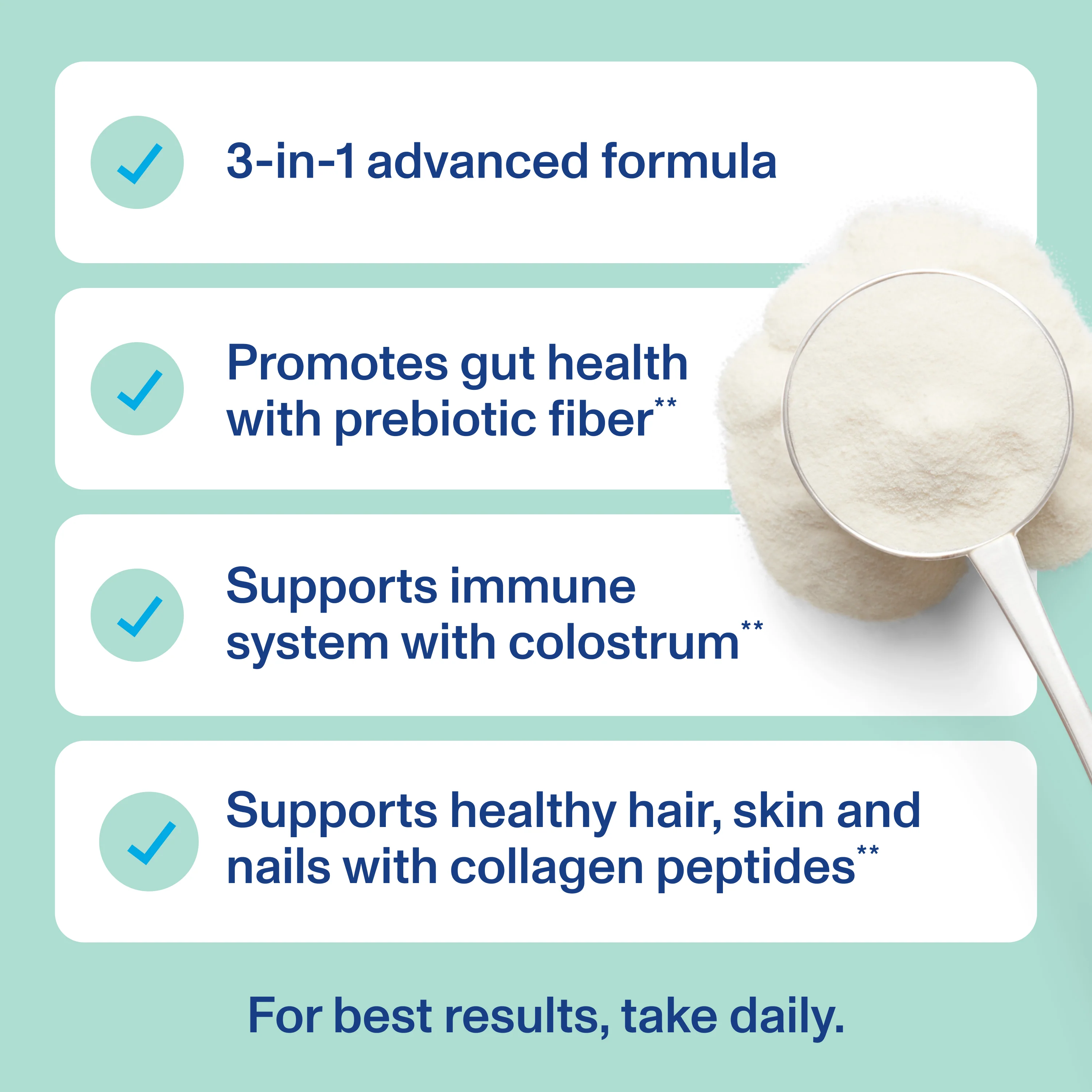 Advanced Collagen Peptides + Colostrum + Prebiotic Fiber - Image 6