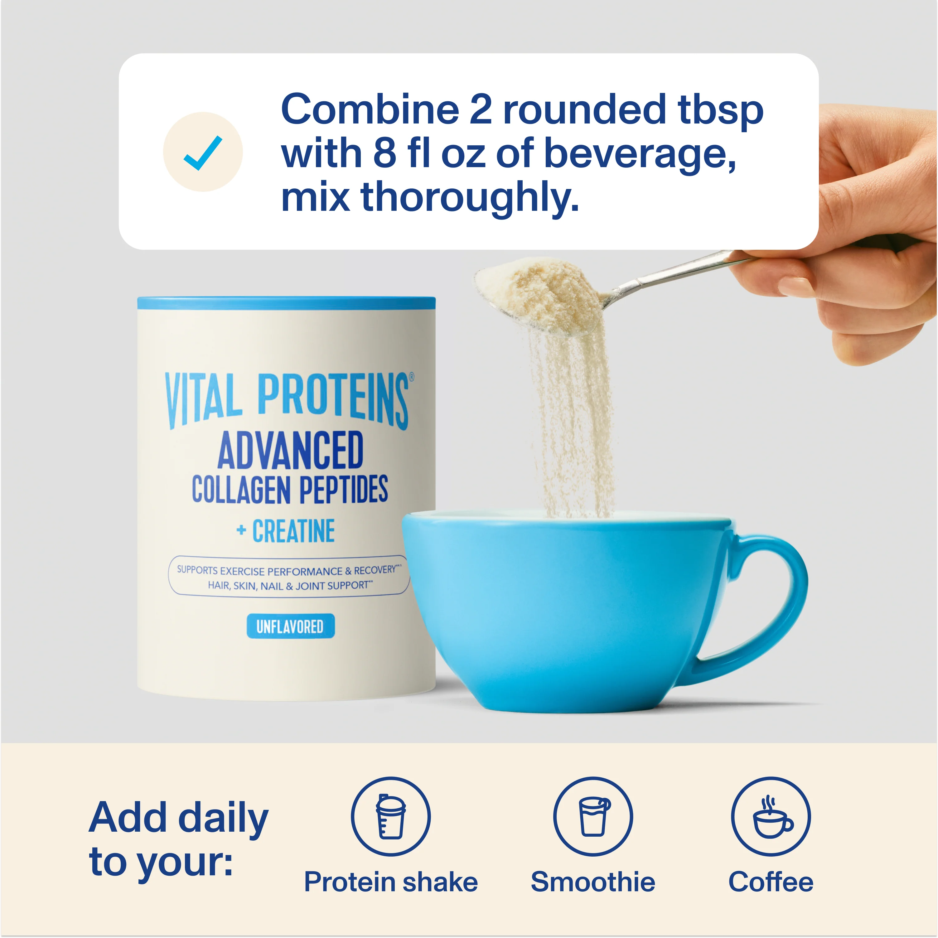 Advanced Collagen Peptides + Creatine - Unflavored - Image 5