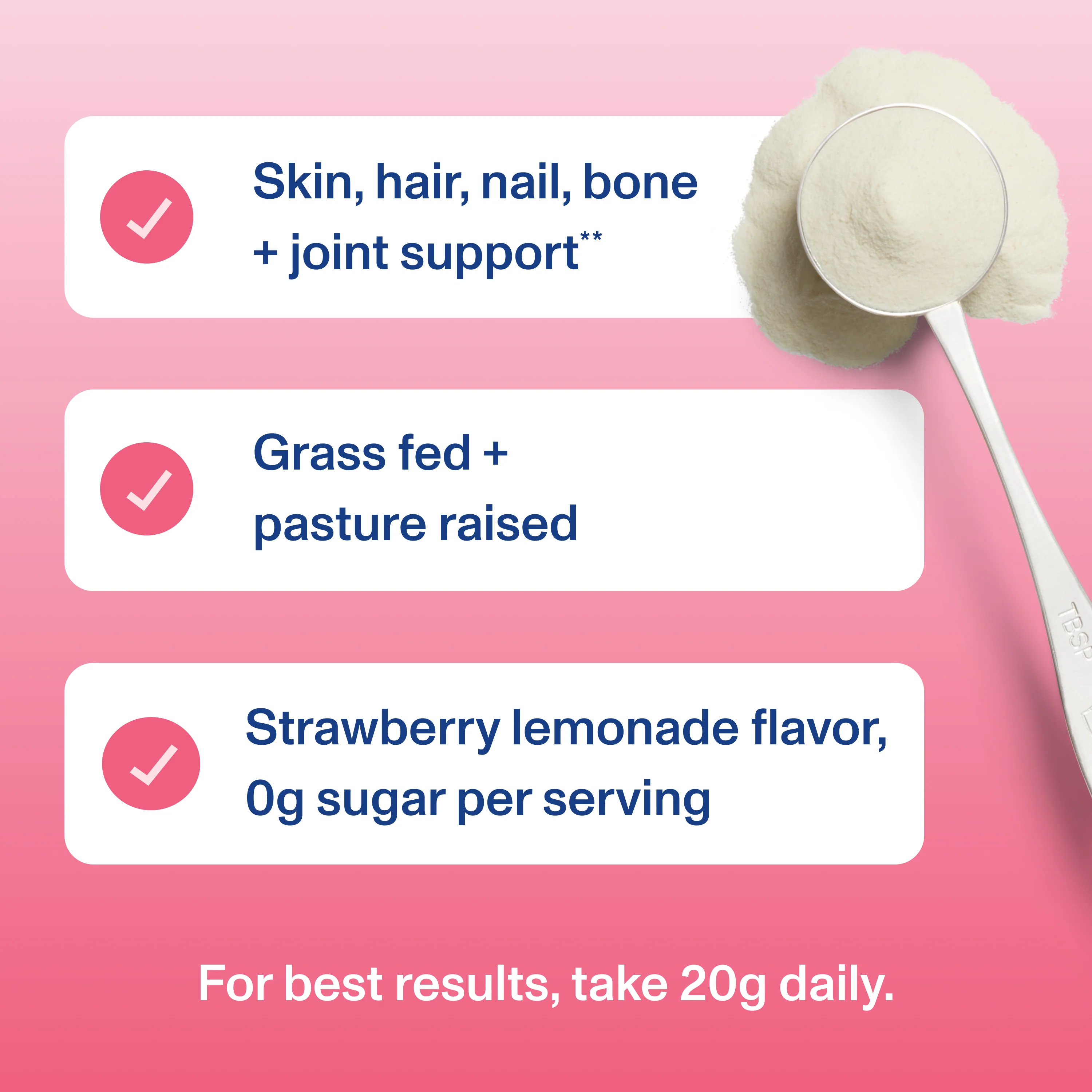 Strawberry Lemonade Collagen Peptides - Image 5